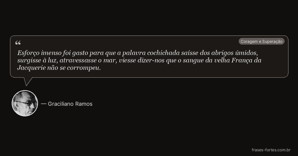 Frase de Graciliano Ramos