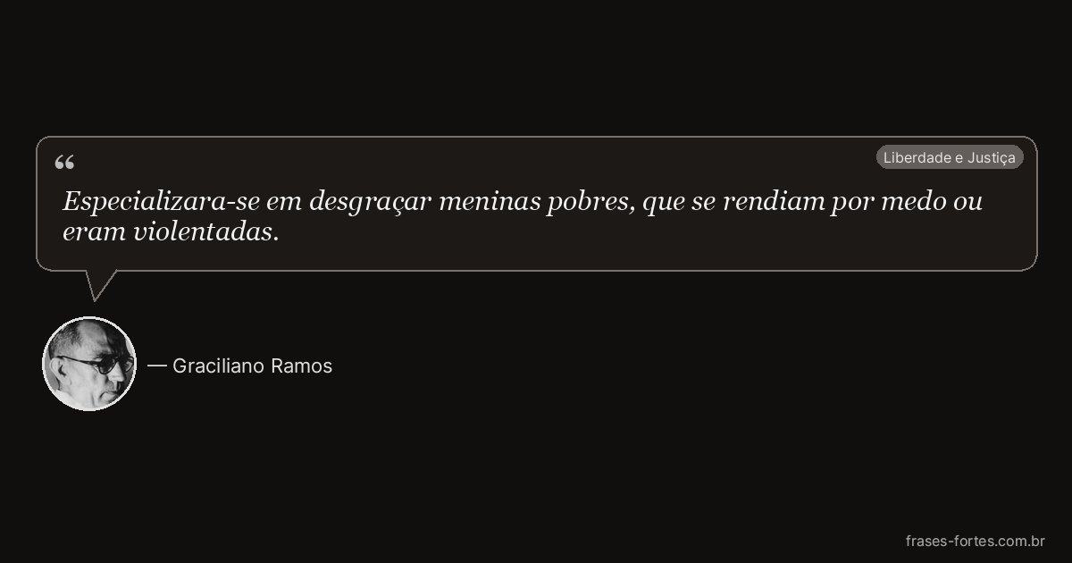 Frase de Graciliano Ramos