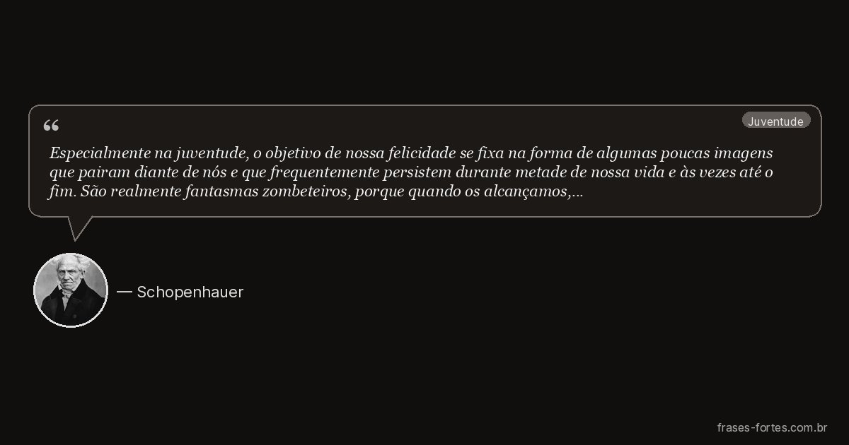 Frase de Schopenhauer