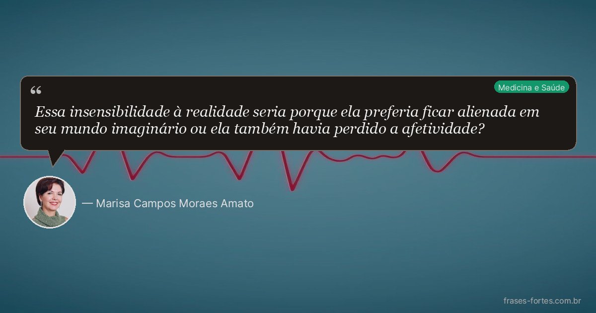 Frase de Marisa Campos Moraes Amato