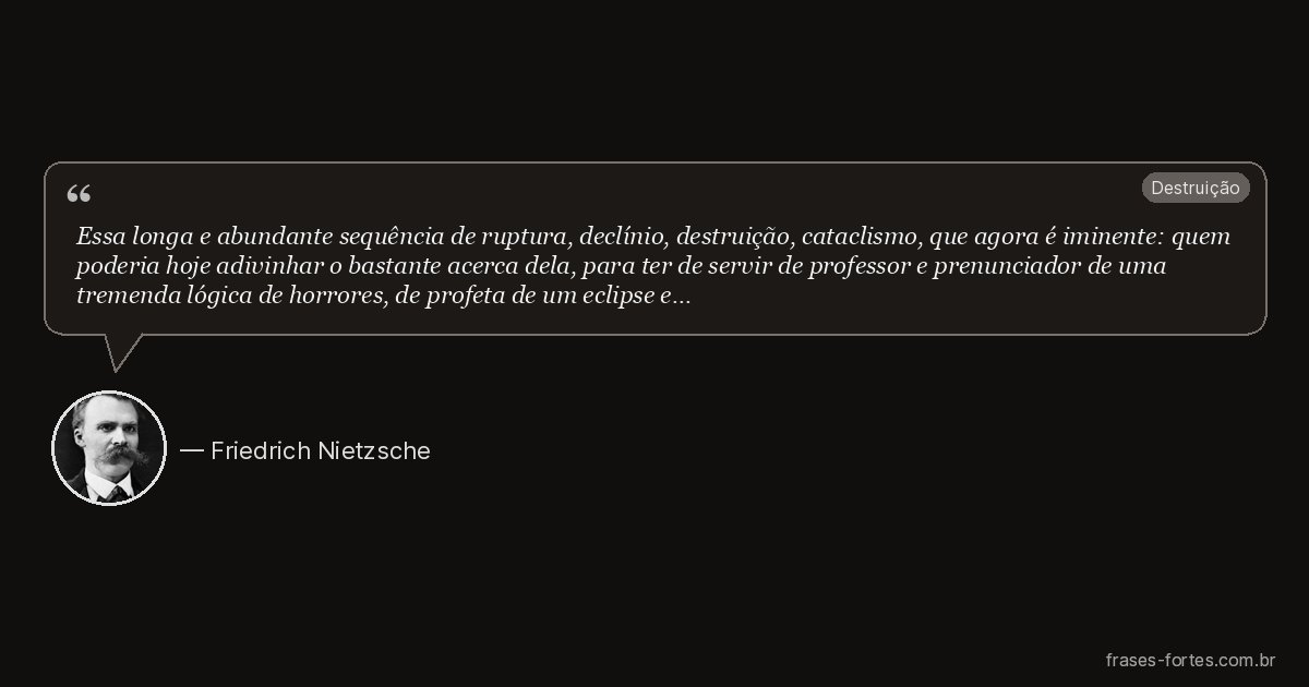 Frase de Friedrich Nietzsche