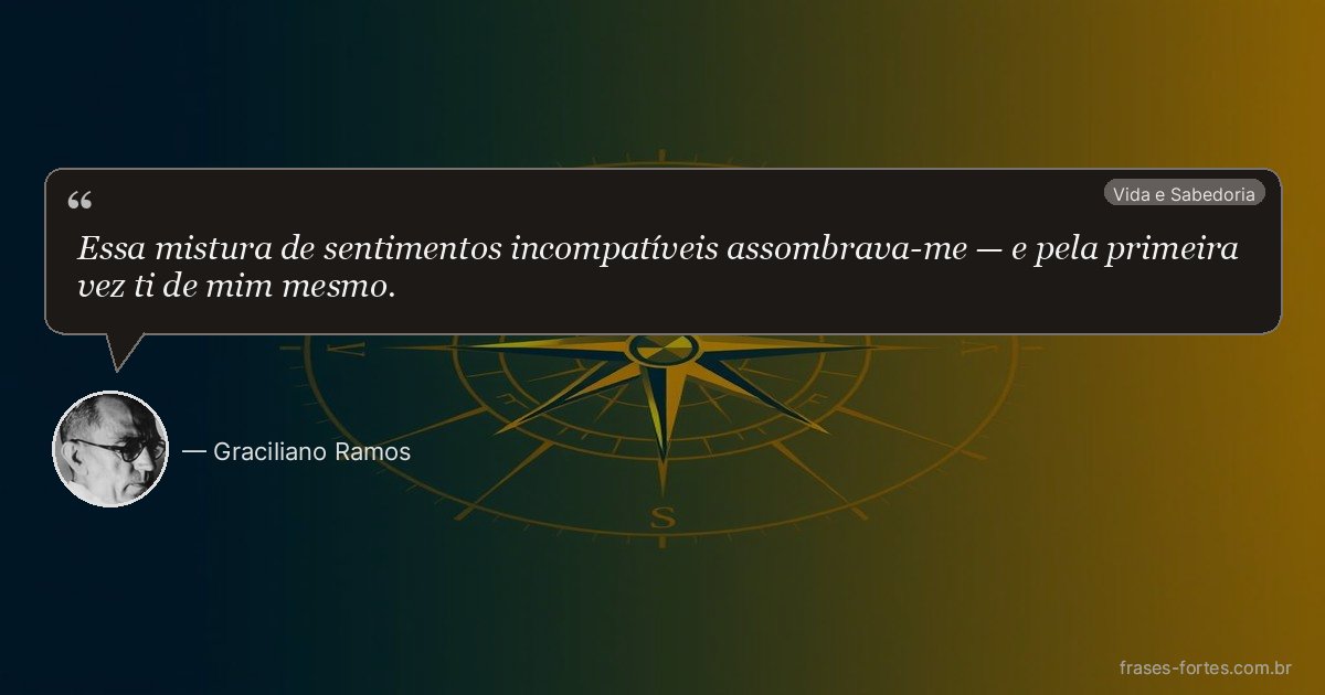 Frase de Graciliano Ramos
