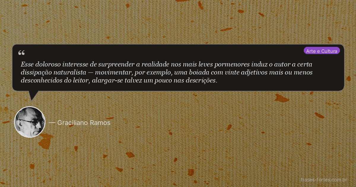 Frase de Graciliano Ramos