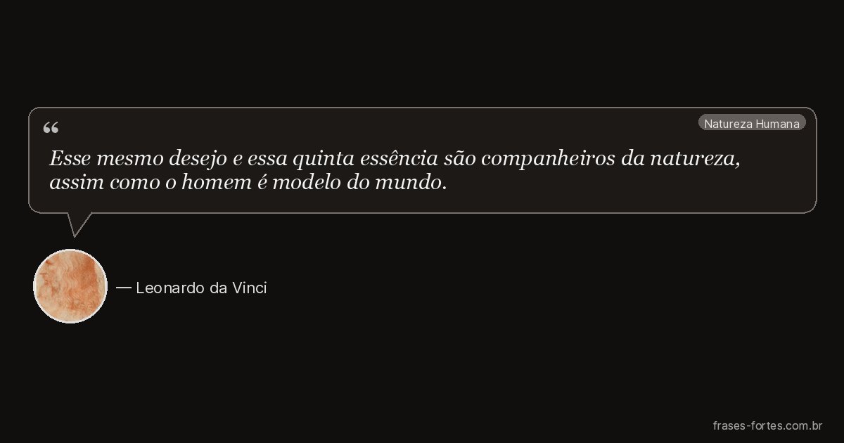 Frase de Leonardo da Vinci