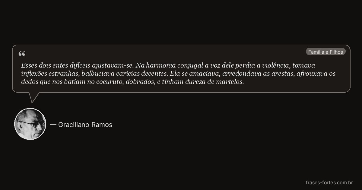Frase de Graciliano Ramos