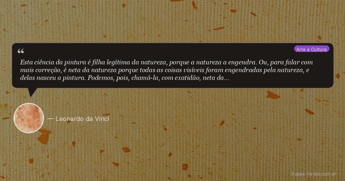 Frase de Leonardo da Vinci