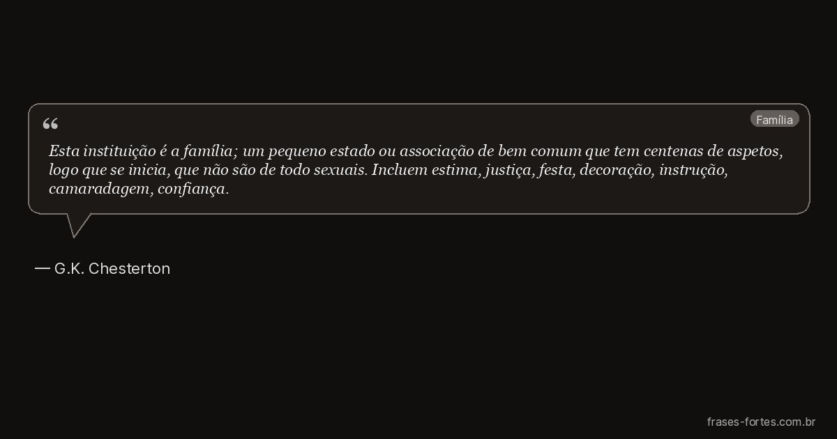 Frase de G.K. Chesterton