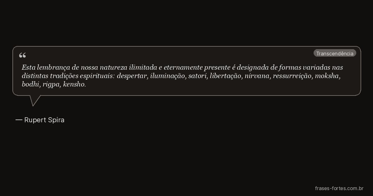 Frase de Rupert Spira