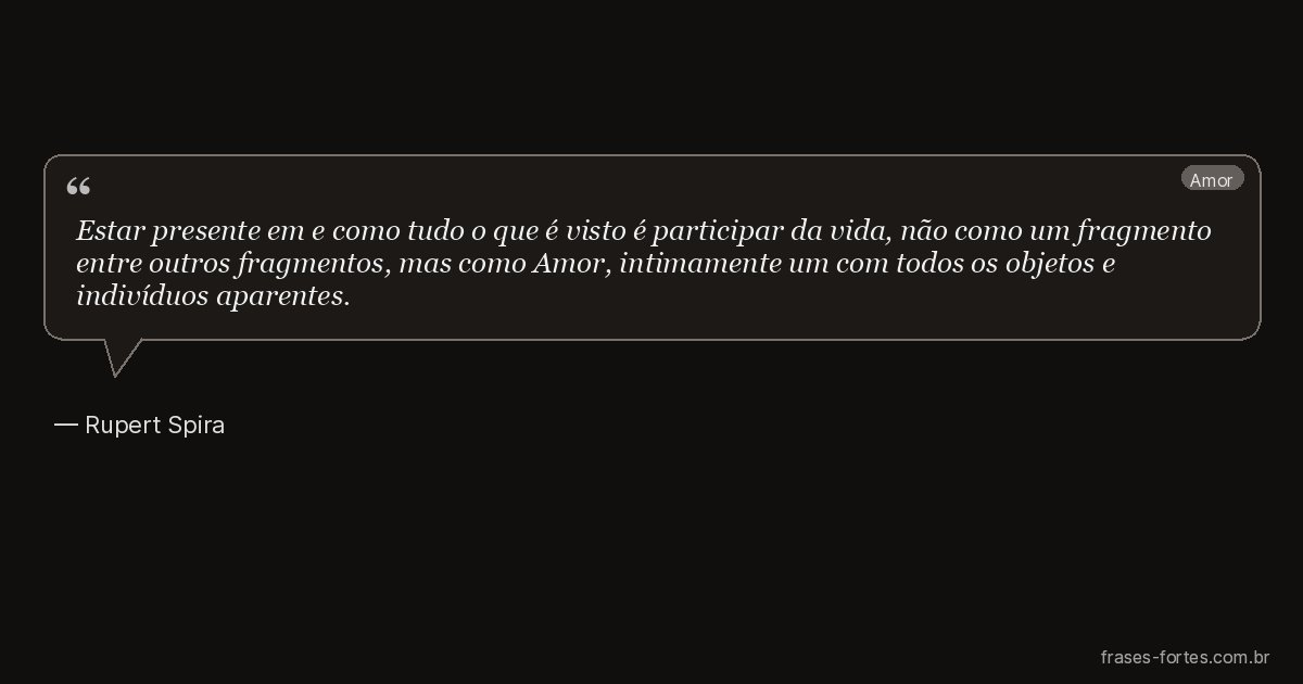 Frase de Rupert Spira