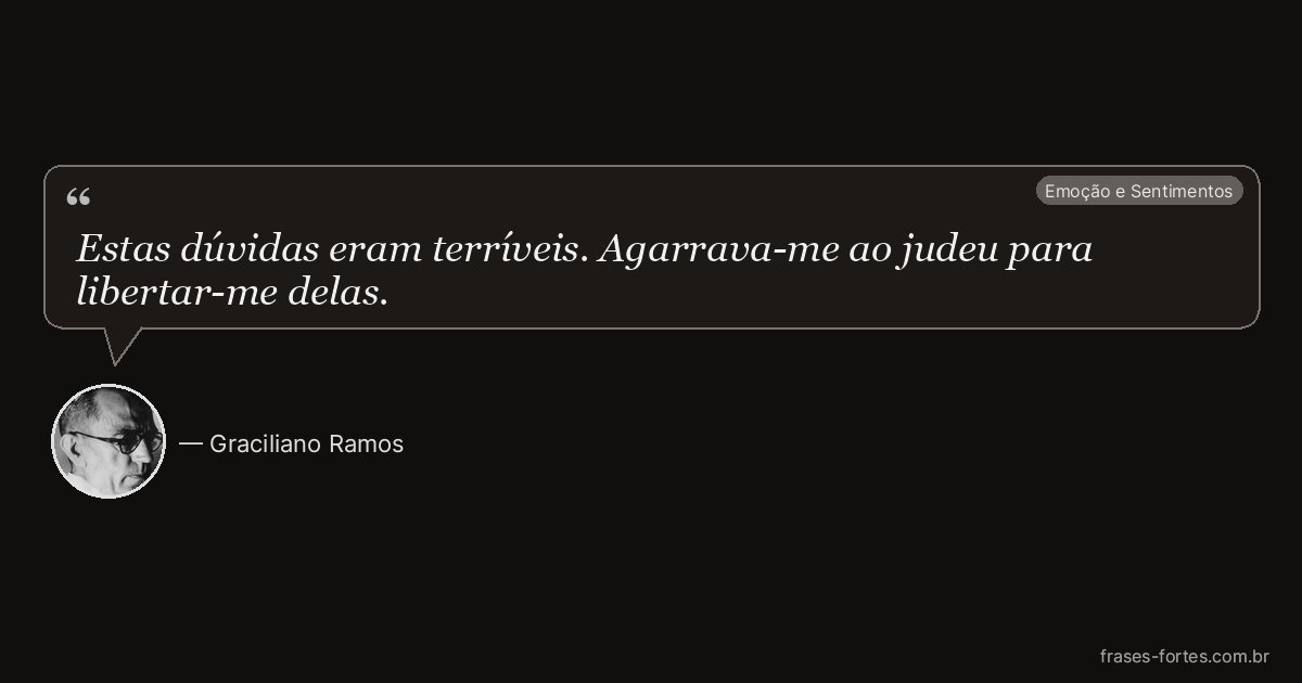 Frase de Graciliano Ramos