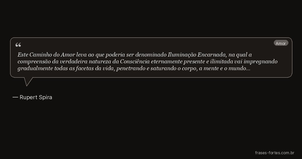 Frase de Rupert Spira