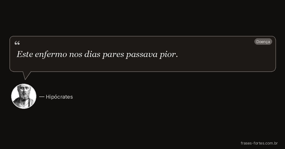 Frase de Hipócrates