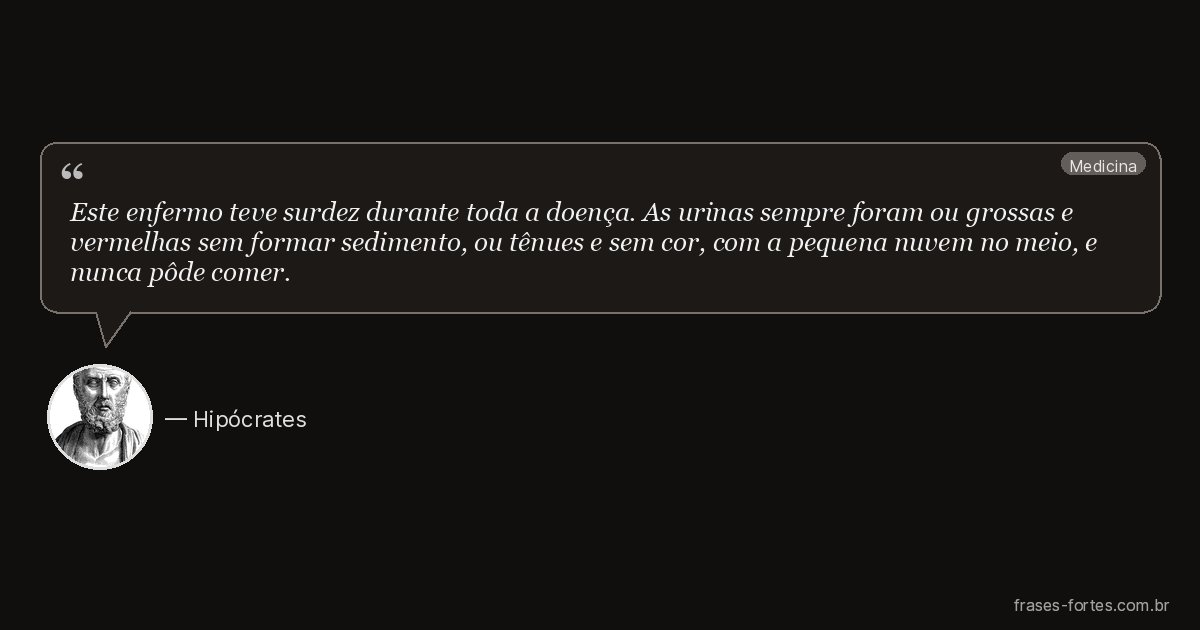 Frase de Hipócrates