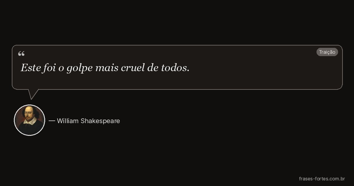 Frase de William Shakespeare