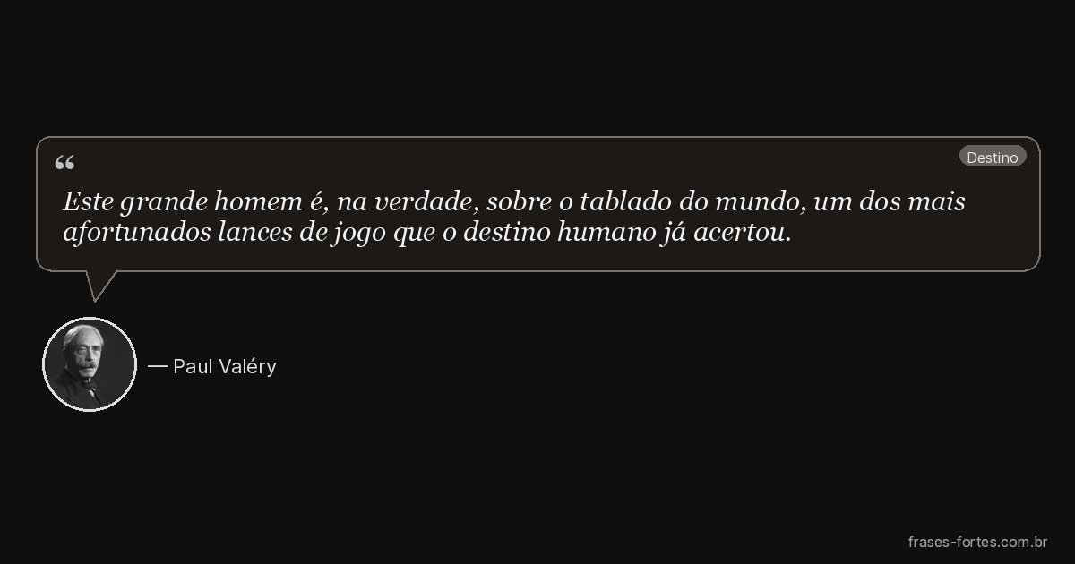 Frase de Paul Valéry
