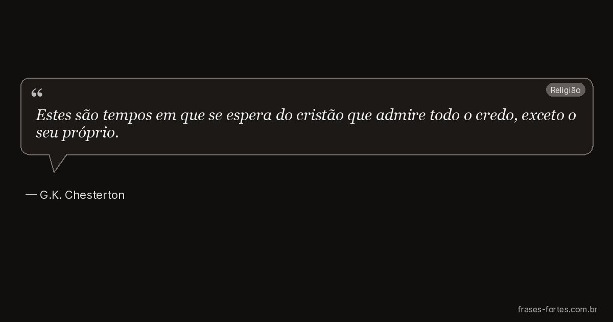 Frase de G.K. Chesterton