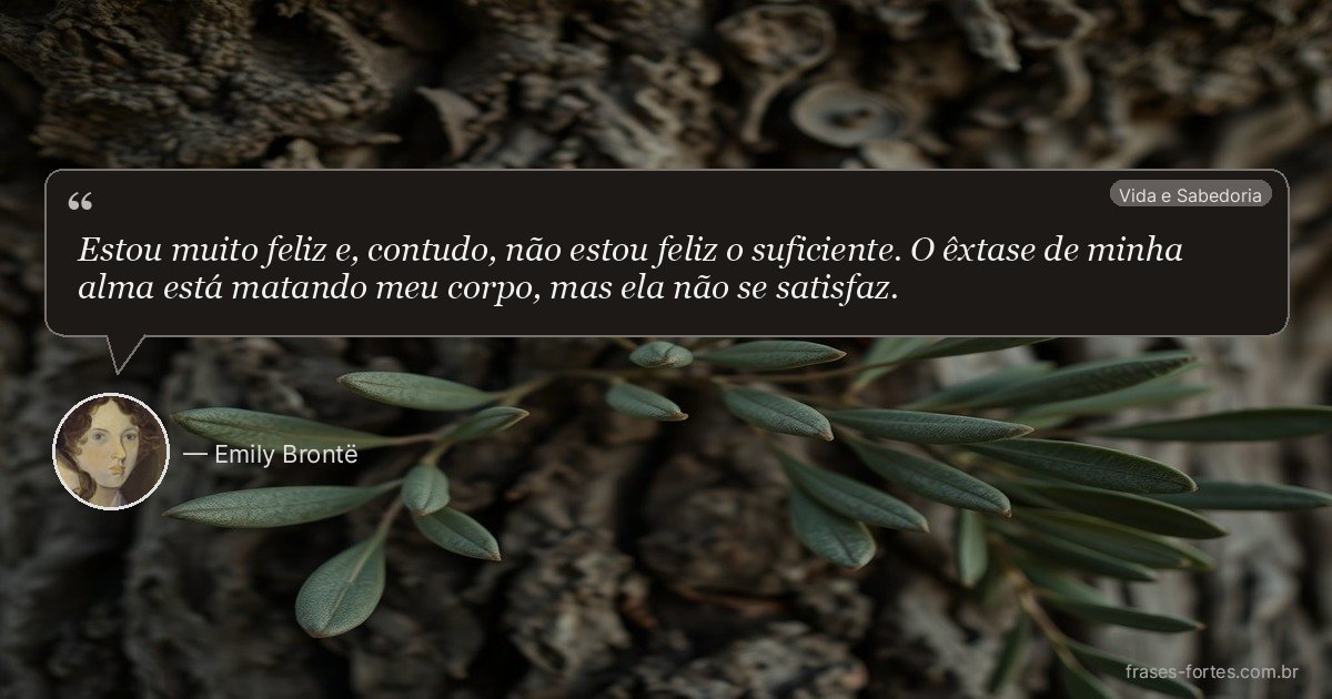 Frase de Emily Brontë