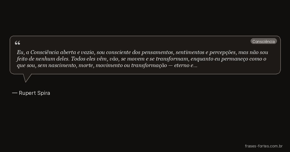 Frase de Rupert Spira