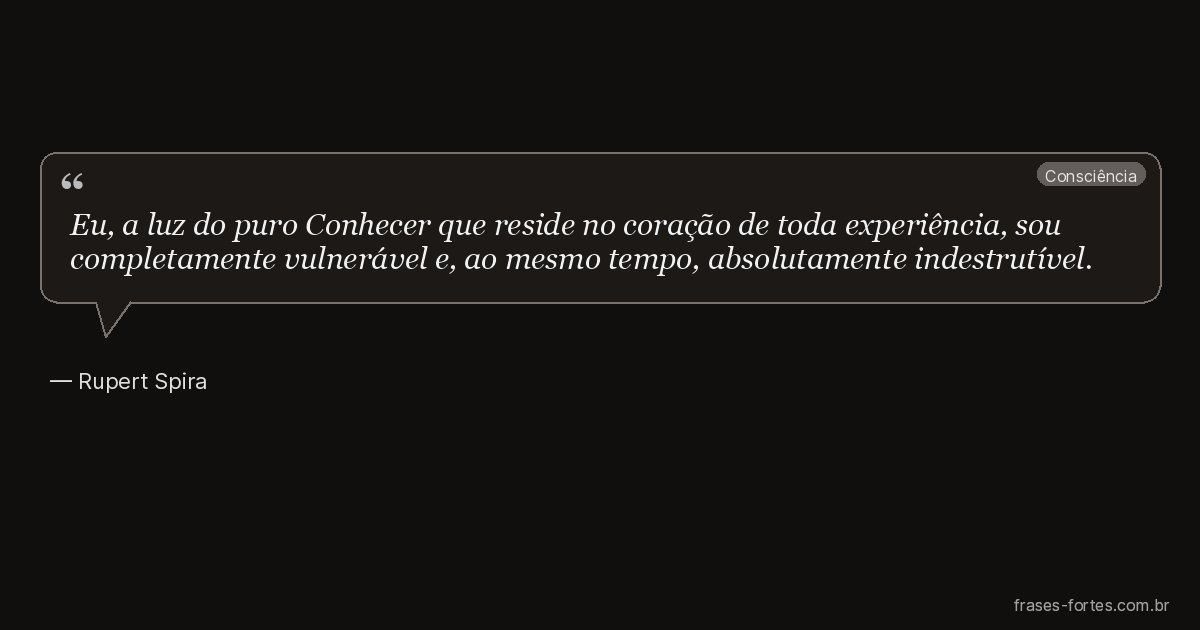 Frase de Rupert Spira