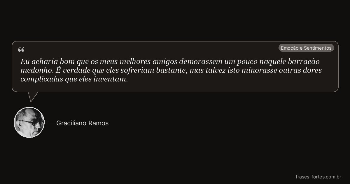Frase de Graciliano Ramos