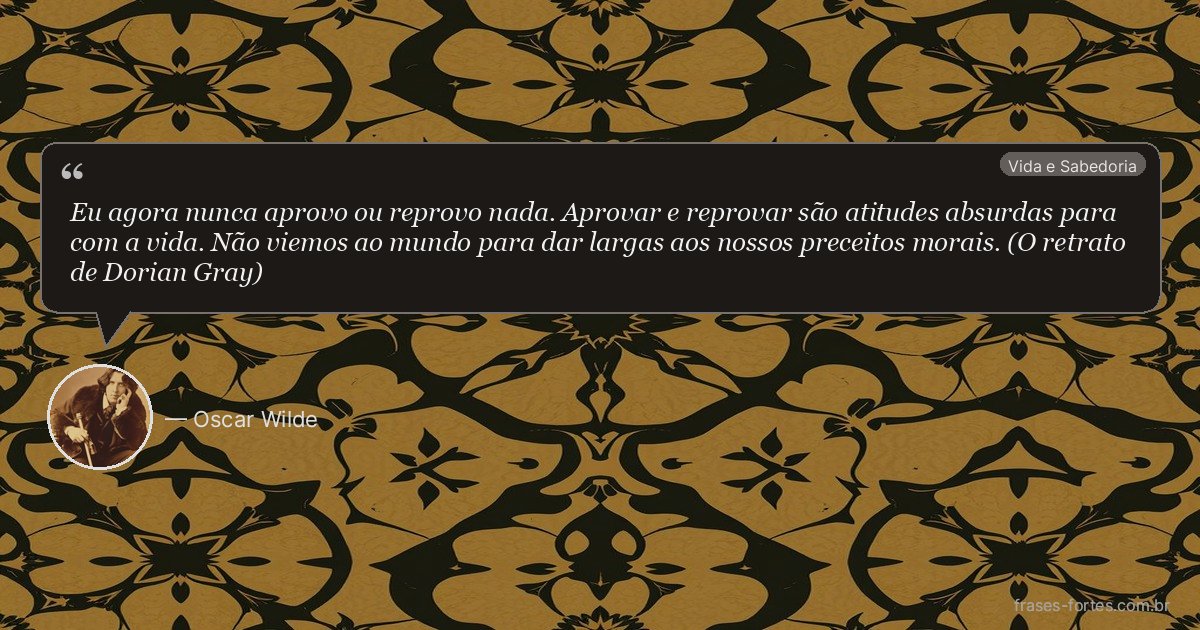 Frase de Oscar Wilde