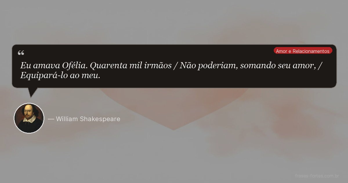 Frase de William Shakespeare