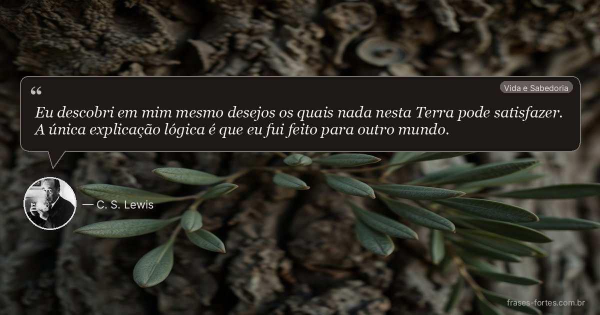 Frase de C. S. Lewis