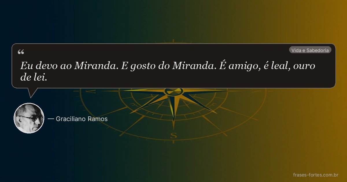 Frase de Graciliano Ramos