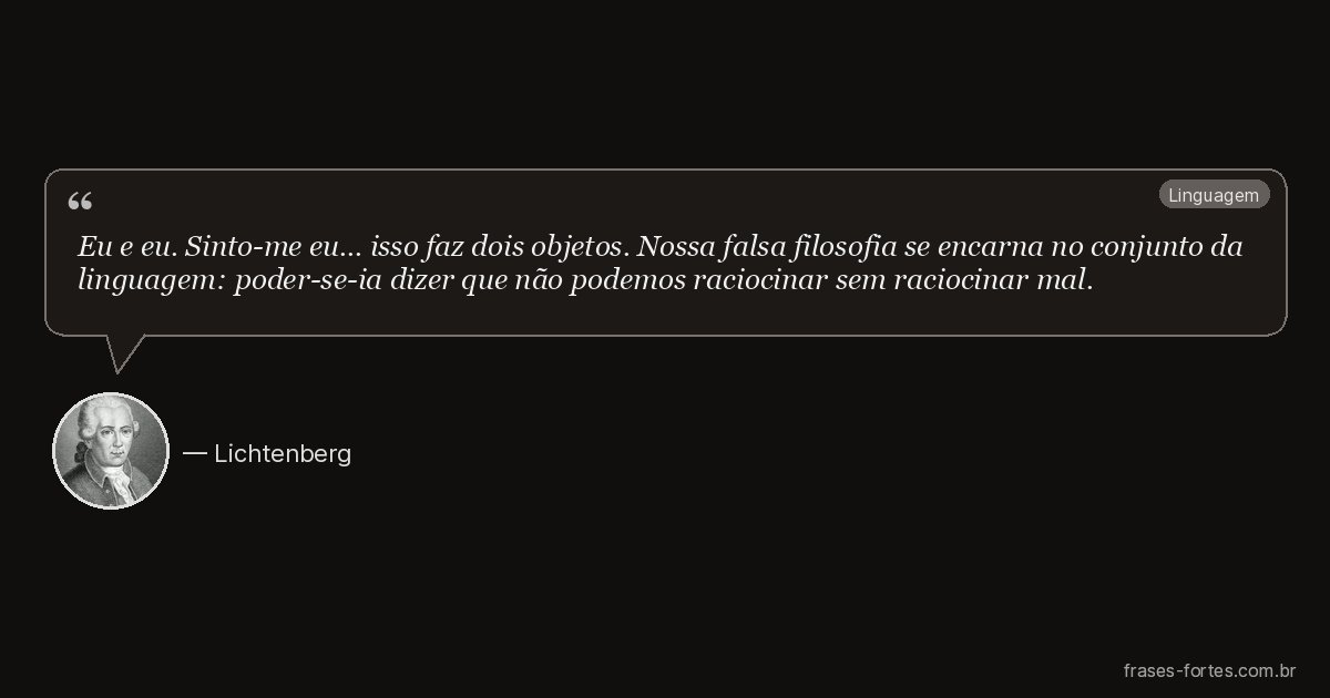 Frase de Lichtenberg