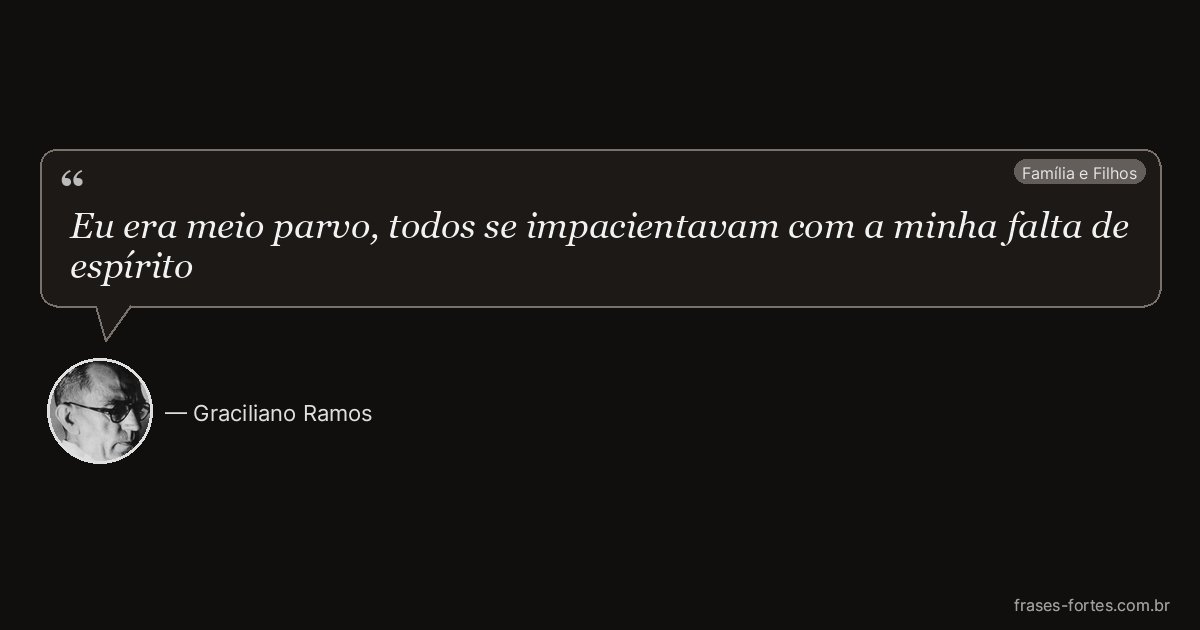 Frase de Graciliano Ramos
