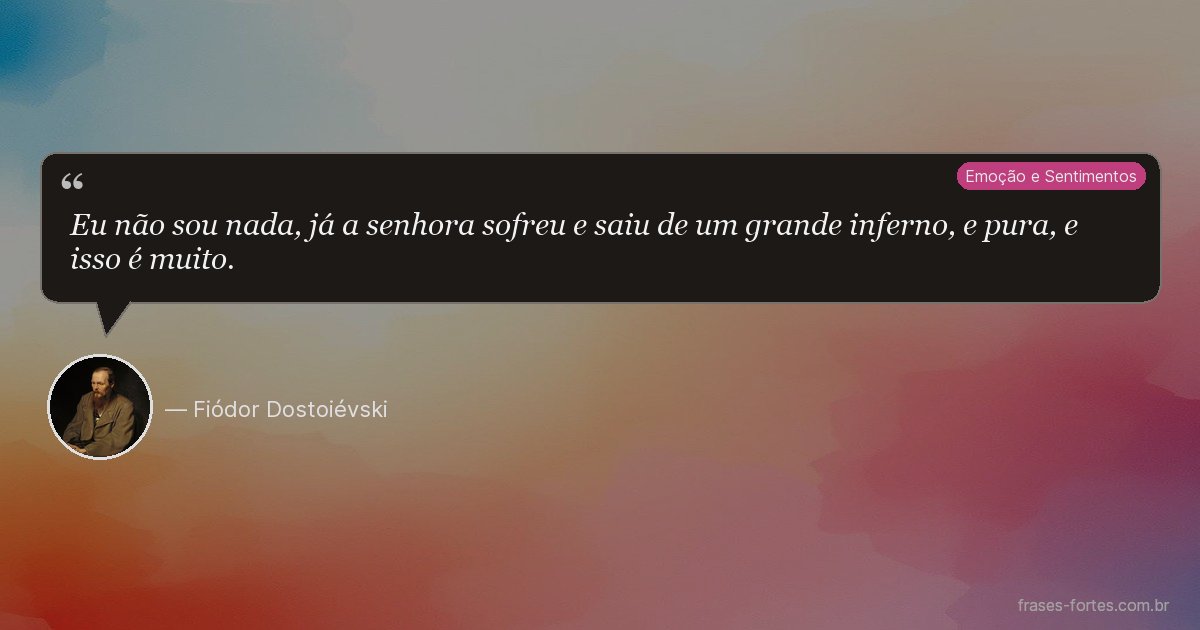 Frase de Fiódor Dostoiévski