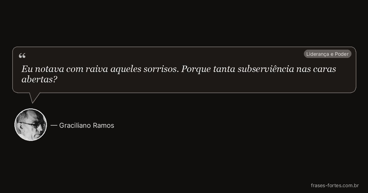Frase de Graciliano Ramos