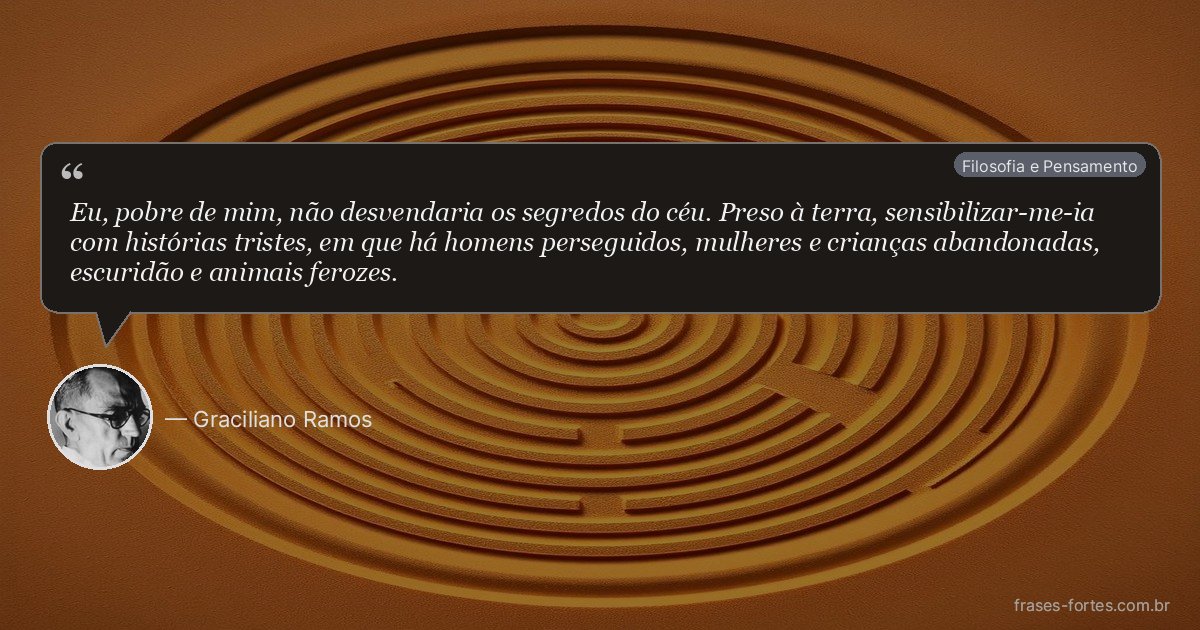 Frase de Graciliano Ramos