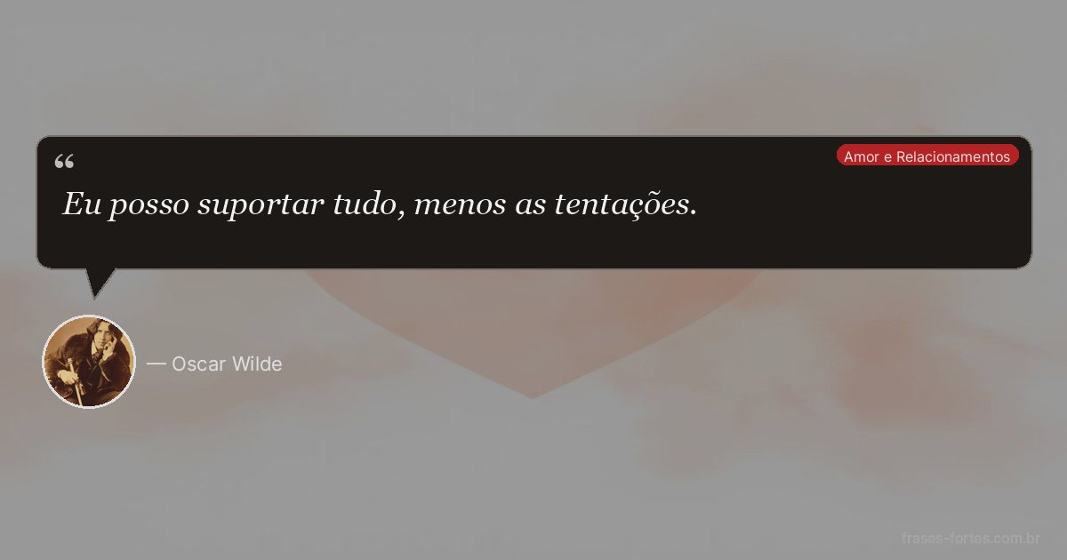 Frase de Oscar Wilde