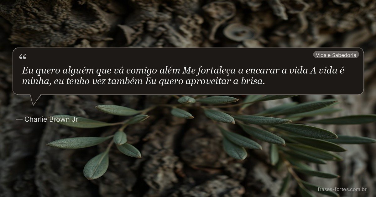 Frase de Charlie Brown Jr