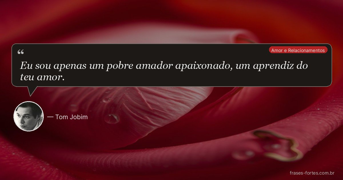 Frase de Tom Jobim