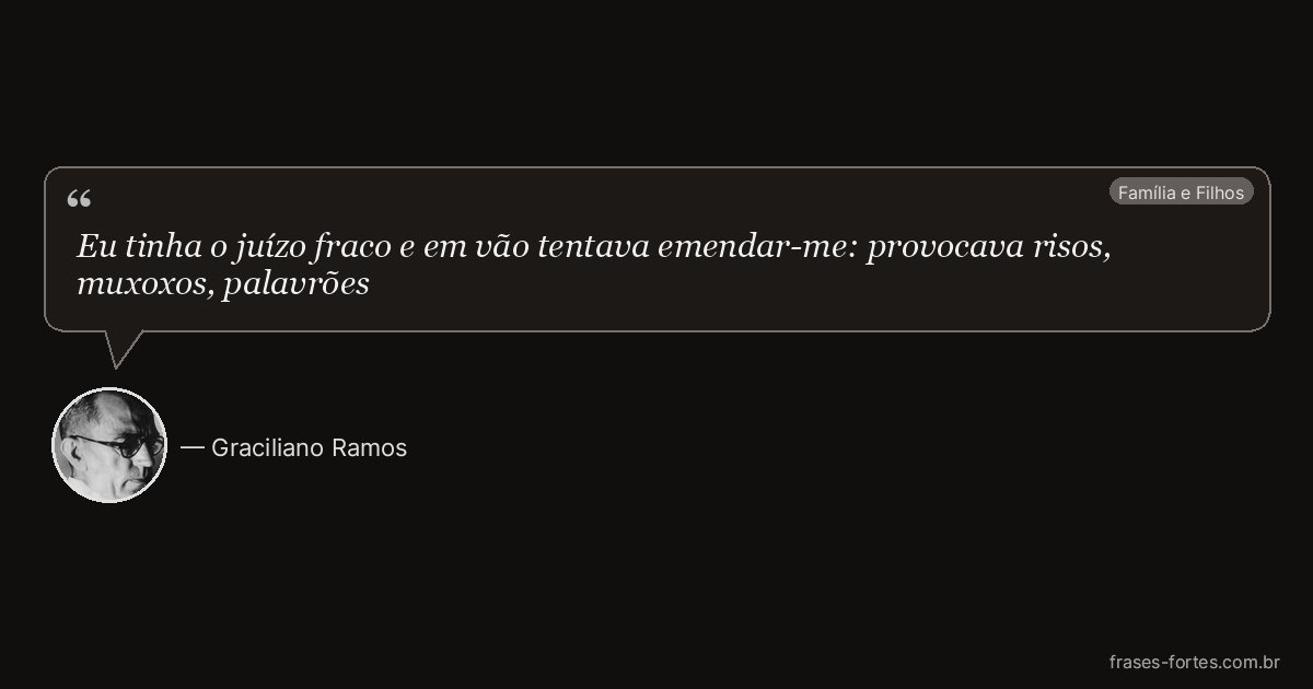 Frase de Graciliano Ramos