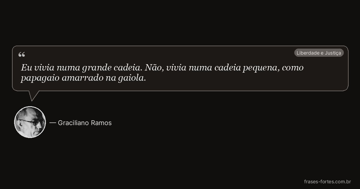 Frase de Graciliano Ramos