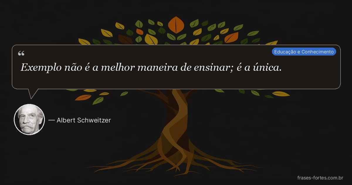 Frase de Albert Schweitzer