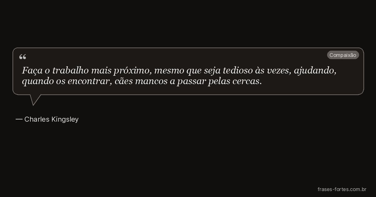 Frase de Charles Kingsley