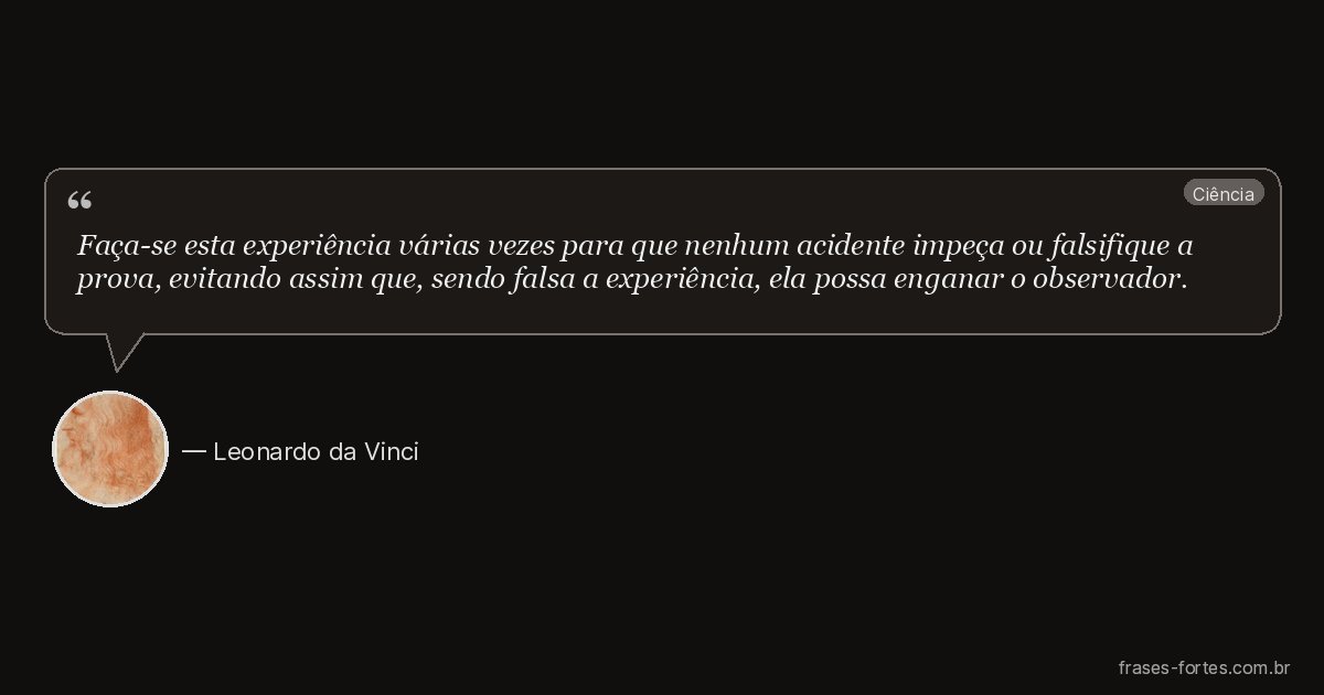Frase de Leonardo da Vinci
