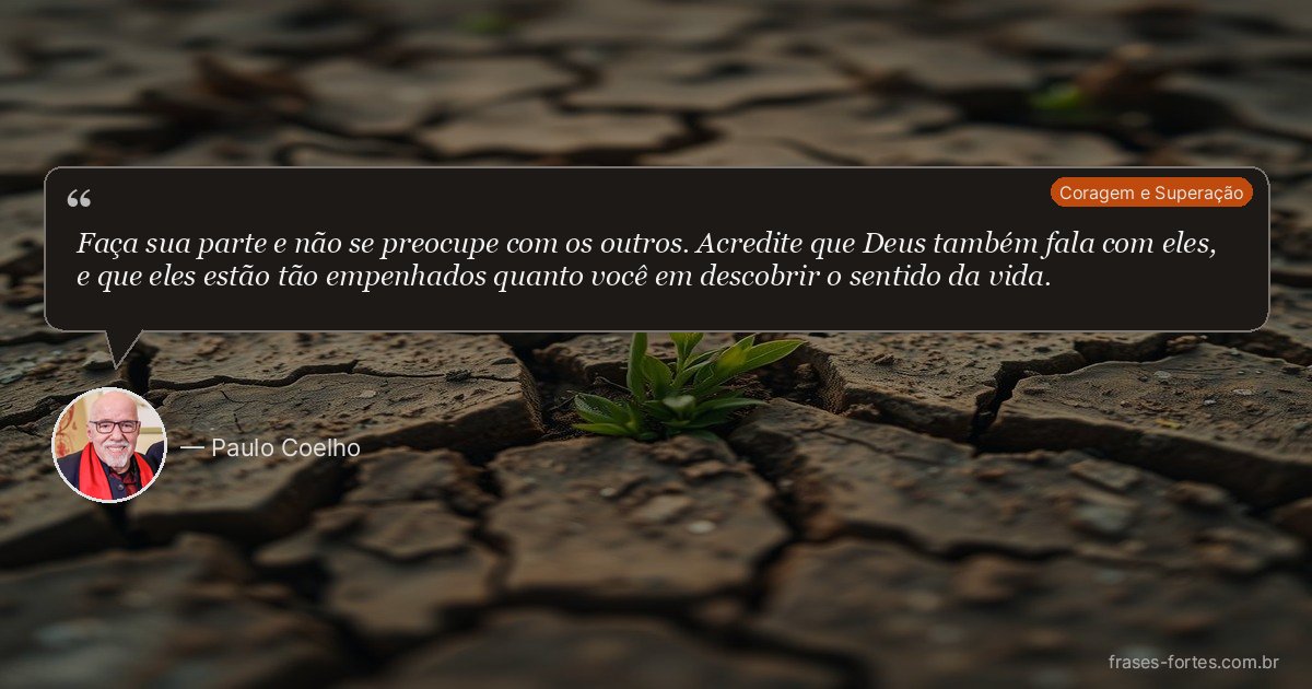Frase de Paulo Coelho