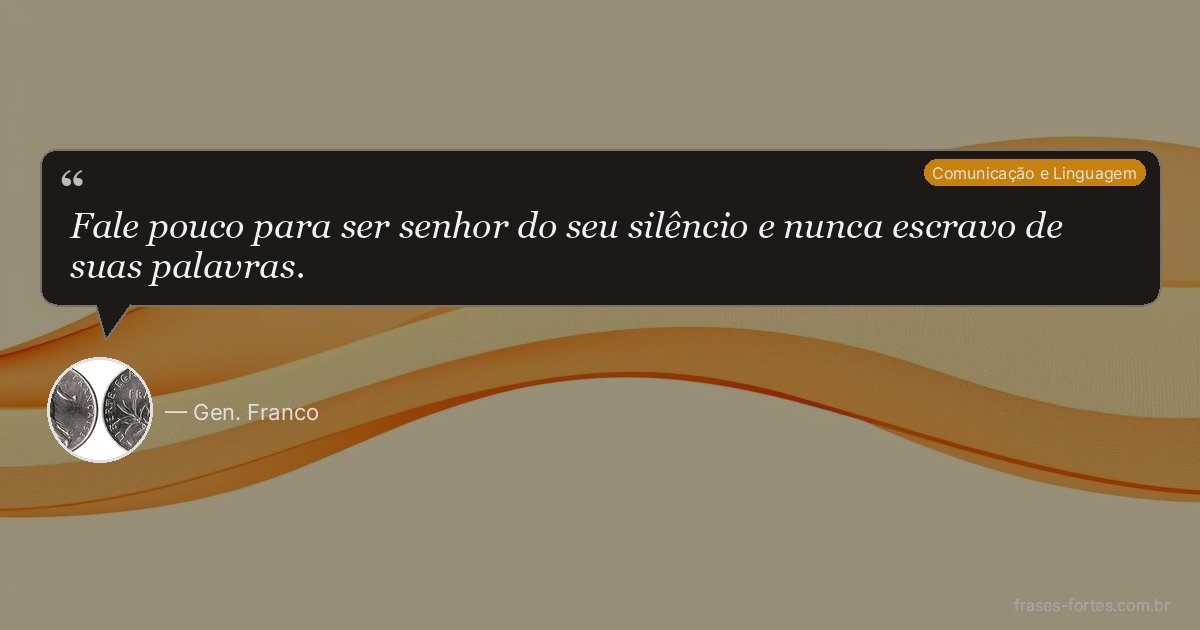 Frase de Gen. Franco