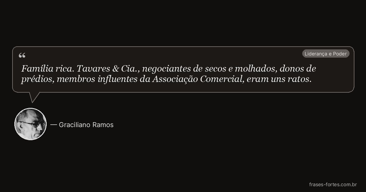Frase de Graciliano Ramos