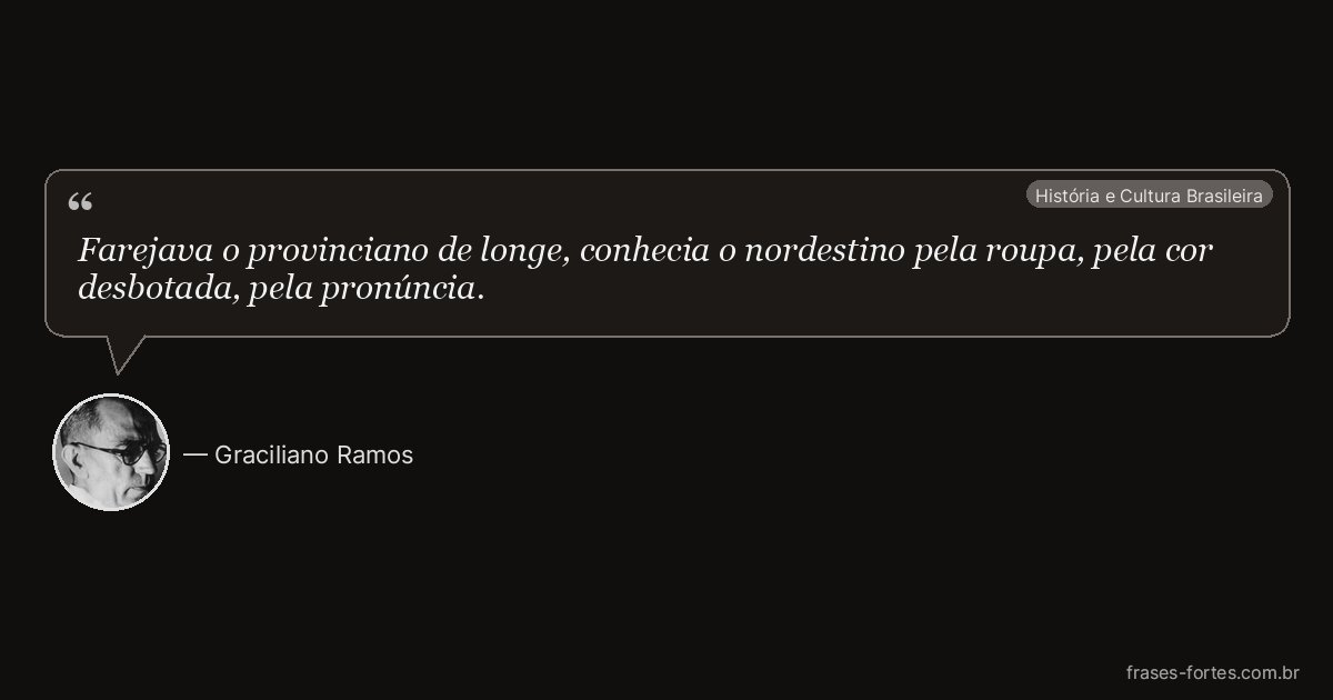 Frase de Graciliano Ramos