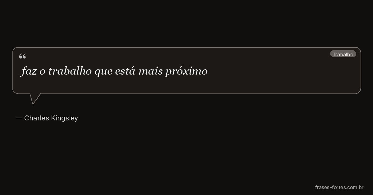 Frase de Charles Kingsley