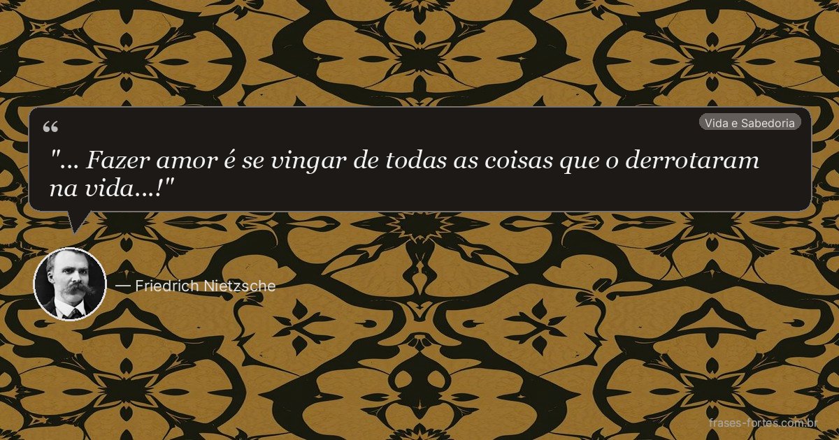 Frase de Friedrich Nietzsche