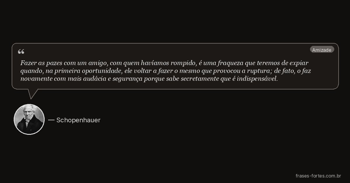 Frase de Schopenhauer
