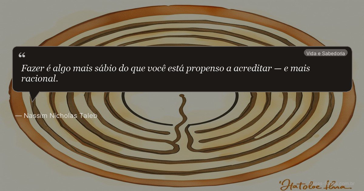 Frase de Nassim Nicholas Taleb