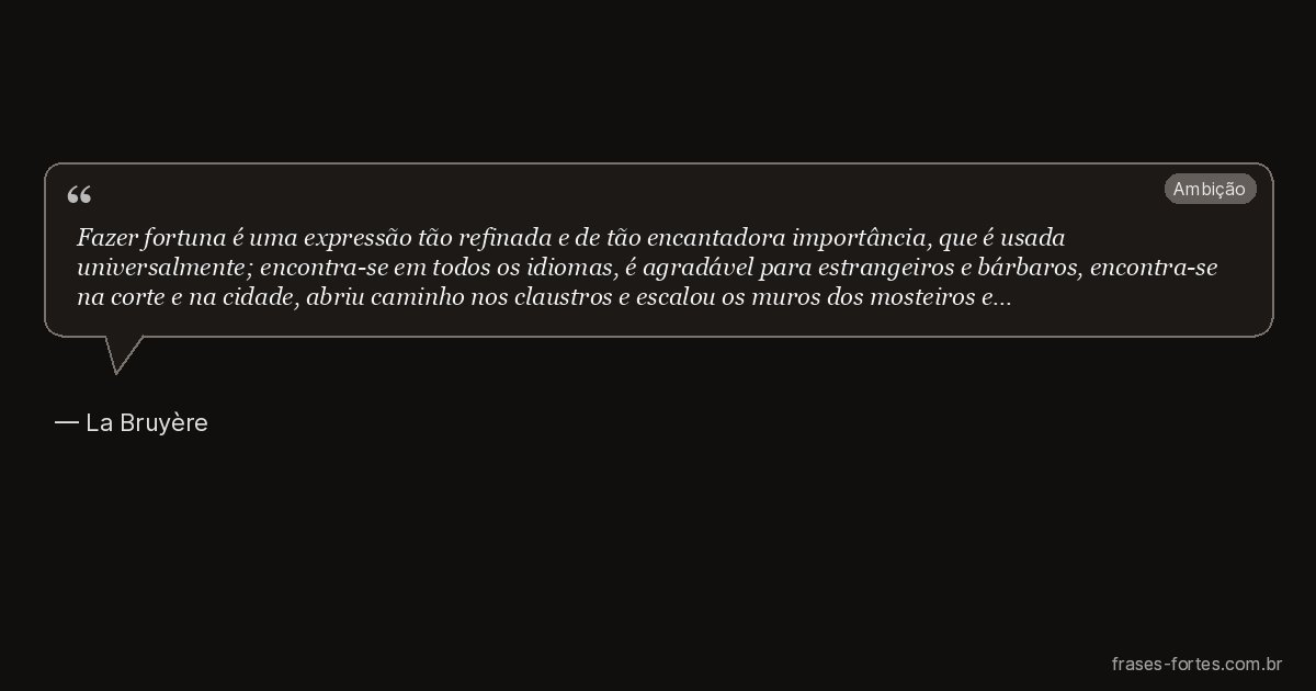 Frase de La Bruyère
